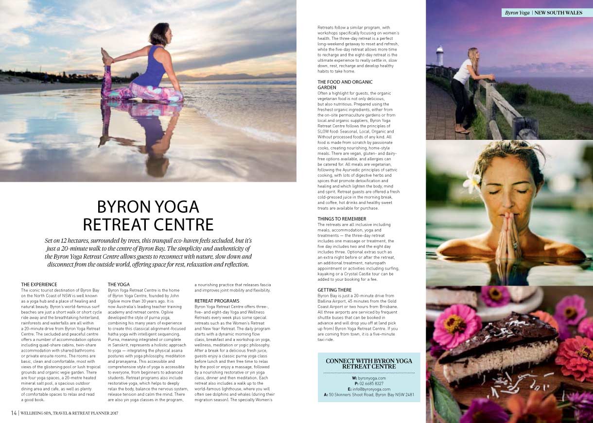 Wellbeing Magazine Byron Yoga