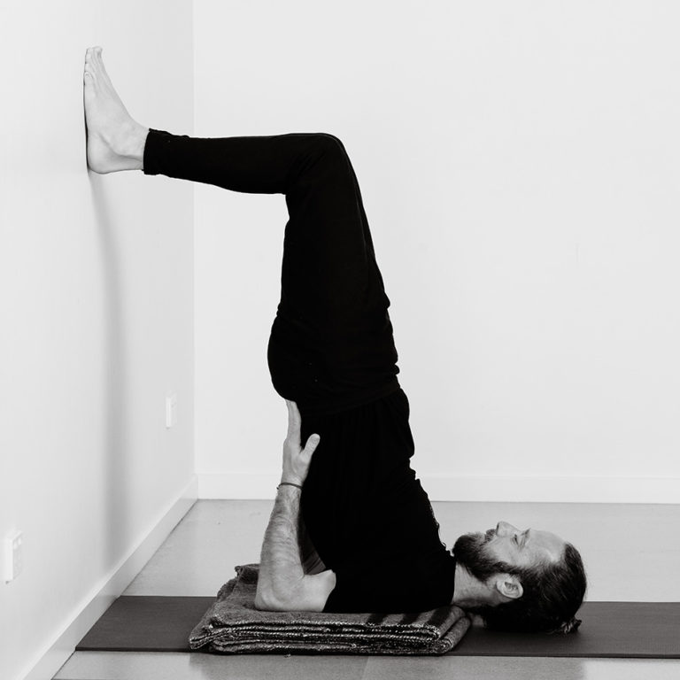 Salamba Sarvangasana (Supported Shoulder Stand) Byron Yoga
