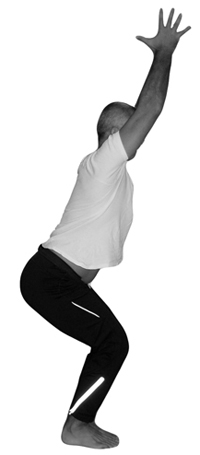 Yoga Pose Utkatasana hands apart Yoga Pose Utkatasana hands apart